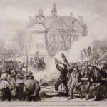 Commune de Paris : la guillotine brûlée