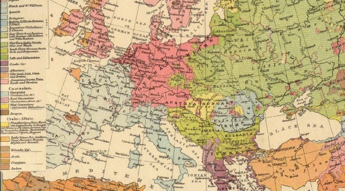 "L'Europe des peuples établis" (1896) source : wikipedia.